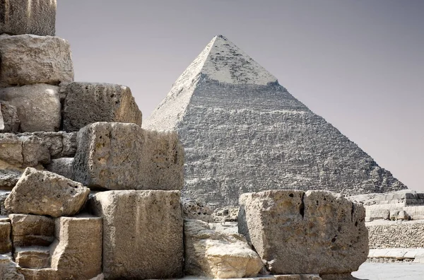 Great Pyramid Khafre Cairo Egypt — Fotografia de Stock