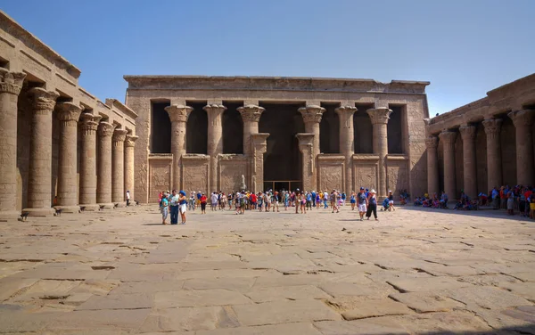 Inre Borggården Templet Khnum Esna Egypten — Stockfoto