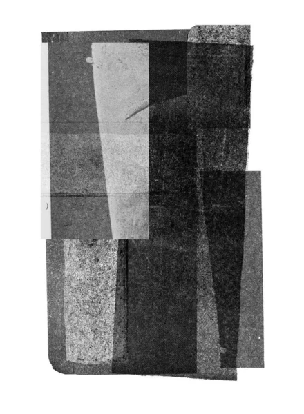 ヴィンテージハーフトーンプリントテクスチャ背景 黒と白 — ストック写真