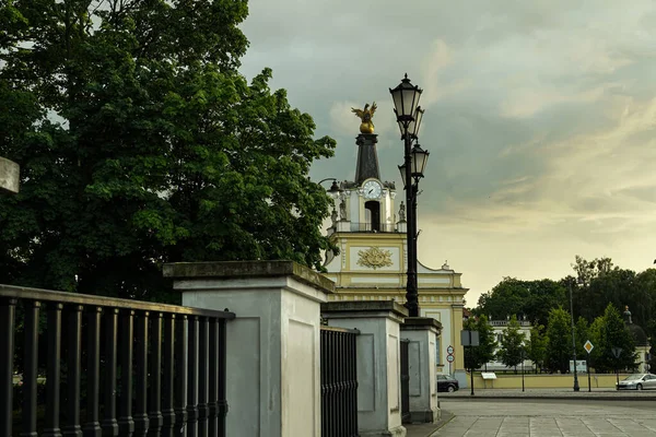 View Entrance Gate Branicki Palace Bialystok — Stock Photo, Image