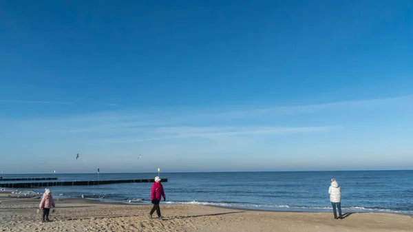 View Breakwater Baltic Sea Kolobrzeg — Fotografia de Stock