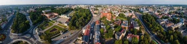 Θέα Από Drone Στο Branicki Palace Και Την Ενοριακή Εκκλησία — Φωτογραφία Αρχείου