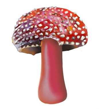 Beyaz arka planda farklı Amanita mantarları, klipsli sanat, sanat, illüstrasyon. Kendi başına temizleyebilirsin..