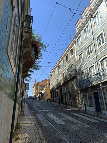 Binalar Sokak Şehir Mimari Turizm Manzara Lisboa — Stok fotoğraf