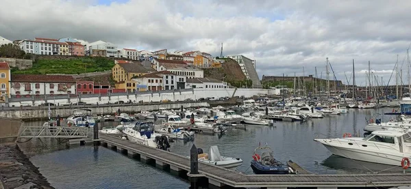 Landschap Vanaf Terceira Eiland Portugal Mei 2022 Zee Bergen Paden — Stockfoto