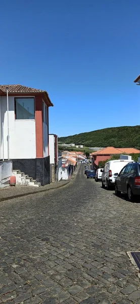 Landschap Van Stadshaven Omgeving Vanaf Het Eiland Terceira Mei 2022 — Stockfoto