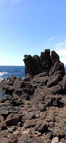 Vistas Praia Cidade Paisagem Dos Açores Vistas Incríveis Ilha Terceira — Fotografia de Stock