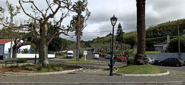 Vistas Praia Cidade Paisagem Dos Açores Vistas Incríveis Ilha Terceira — Fotografia de Stock