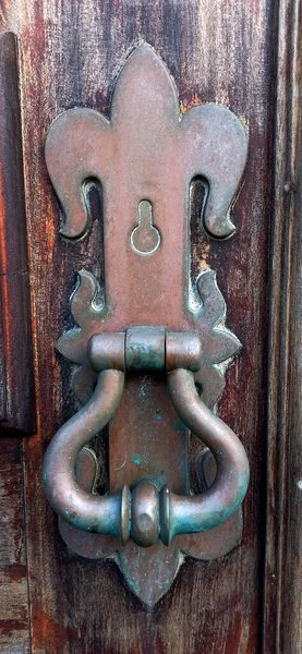 Eine Alte Schäbige Tür Und Ihre Teile Für Ein Projekt — Stockfoto