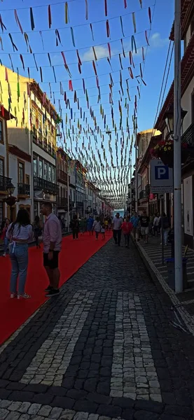 Festival Sanjoaninas Angra Ett Djupt Andetag Och Och Dansa Som — Stockfoto