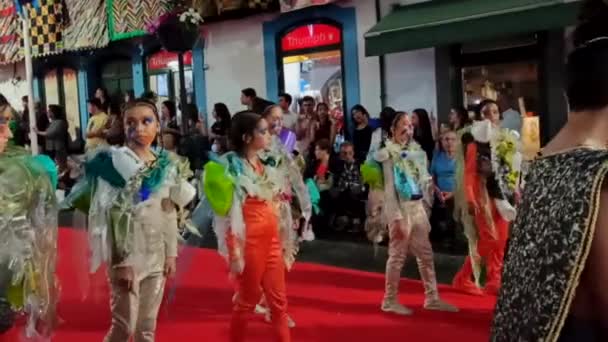 Street Festival Sanjoaninas Angra Breathe Deep Out Dancing Juni 2022 — Stockvideo