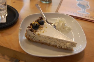 Lezzetli tatlıya yakın çekim