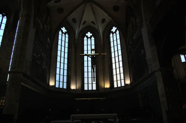 Innenraum Der Kathedrale Prag — Stockfoto