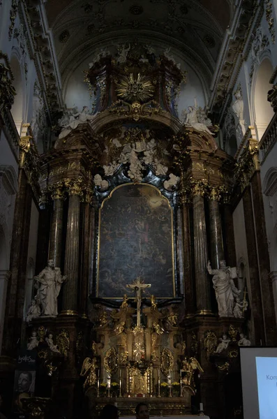 Interieur Van Kathedraal Praag Tsjechië — Stockfoto