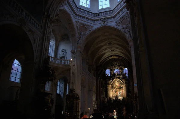 Interior Catedral Praga República Checa — Fotografia de Stock