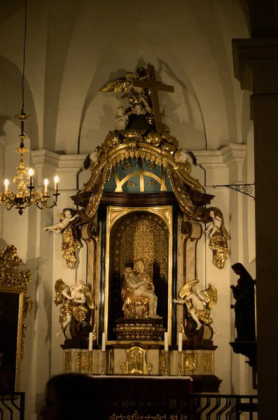 Interior Catedral Praga República Checa — Fotografia de Stock