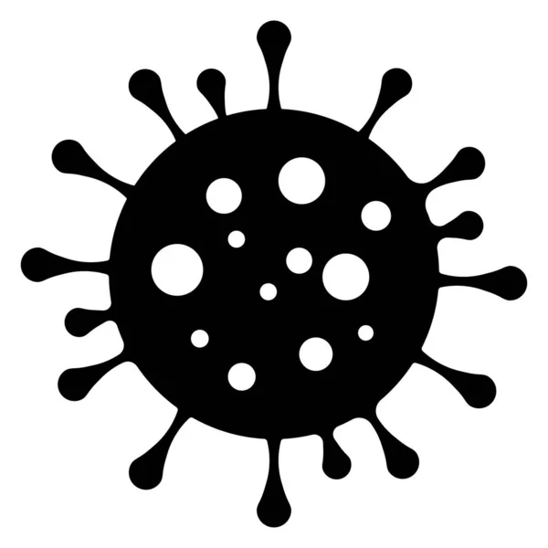 新しいコロナウイルスの簡単なイラスト — ストックベクタ