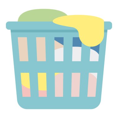 Çamaşır sepetinin vektör illüstrasyonu