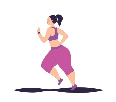 Tarz sahibi kız spor için içeri girer..