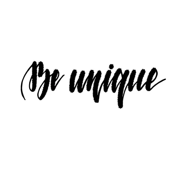 Unique Motivational Inspirational Handwritten Lettering Isolated White Background Illustration Posters — Photo