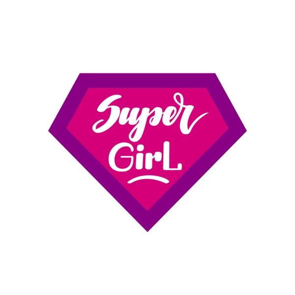 Super Girl Illustration Posters Stickers Print Shirts Much More — Stockfoto