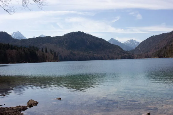 Lake Neuschwanstein Castle — Stock Photo, Image