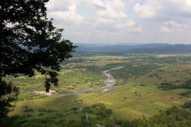 Karpatlar 'ın dağlarındaki manzara
