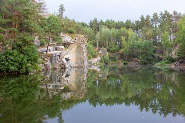 Beautiful view of the Korostyshivsky quarry