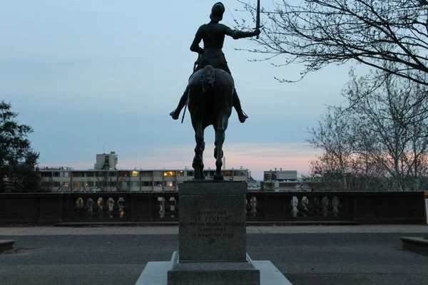 Estatua de Meridian Hill Park Malcolm X Washington DC — Foto de Stock