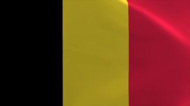 Belçika Dalgalanan Bayrak 4K Taşıma Duvar Kağıdı Arkaplanı