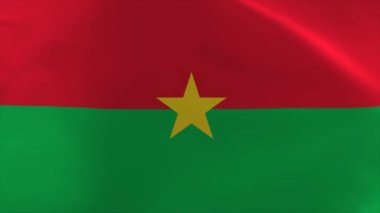 Burkina Faso Dalgalanan Bayrak 4K Taşıma Duvar Kağıdı Arkaplanı