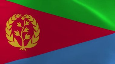 Eritrea Waving Flag 4K Moving Wallpaper Background