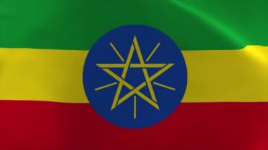 Ethiopia Waving Flag 4K Moving Wallpaper Background
