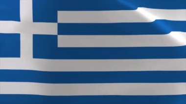Greece Waving Flag Animation 4K Moving Wallpaper Background