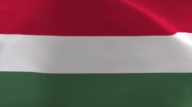 Hungary Waving Flag Animation 4K Moving Wallpaper Background