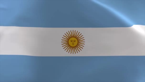 Argentina Waving Flag Moving Wallpaper Background — Stockvideo