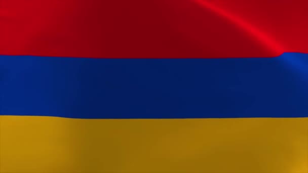 Armenia Waving Flag Moving Wallpaper Background — Vídeos de Stock