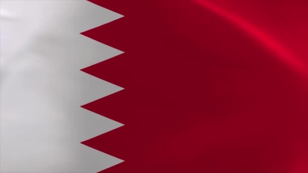 Bahrain Viftande Flagga Rörlig Bakgrundsbild — Stockvideo