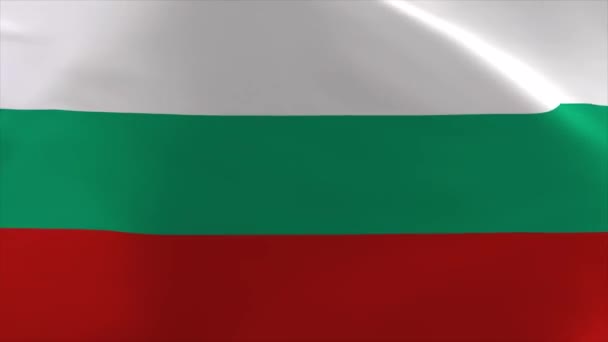 Bulgaria Waving Flag Moving Wallpaper Background — Wideo stockowe