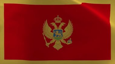 Karadağ Bayrak Animasyonu 4K Hareketli Duvar Kağıdı Arkaplanı