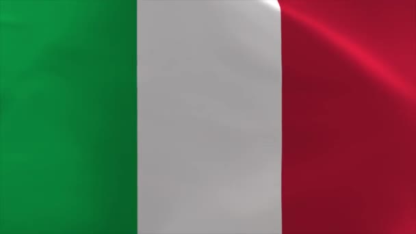 Itália Acenando Bandeira Animação Movendo Fundo Papel Parede — Vídeo de Stock