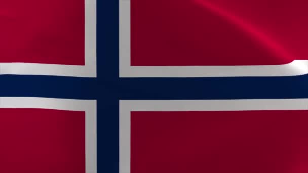 Norway Waving Flag Animation Moving Wallpaper Background — Stock videók