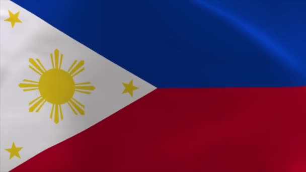 Philippines Waving Flag Animation Moving Wallpaper Background — стокове відео