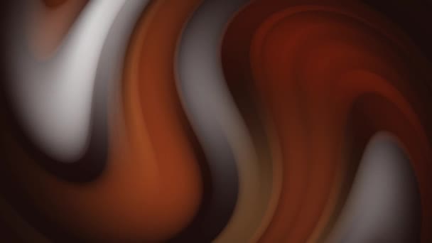 Dark Orange White Abstract Wave Effect Moving Wallpaper Background — Stockvideo