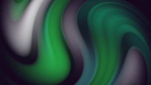 Green White Abstract Wave Effect Moving Wallpaper Background — Stockvideo