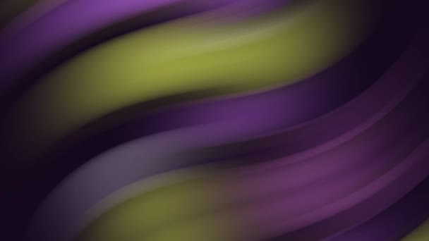 Yellow Purple Abstract Wave Effect Moving Wallpaper Background — Stockvideo
