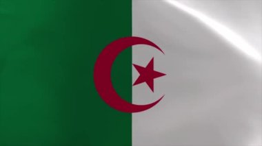 Algerian Waving Flag 4K Moving Wallpaper Background