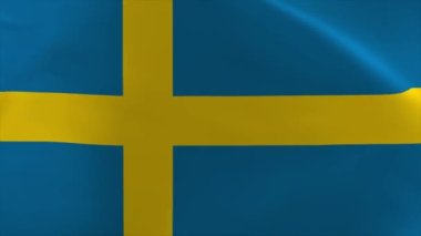 Sweden Waving Flag Animation 4K Moving Wallpaper Background