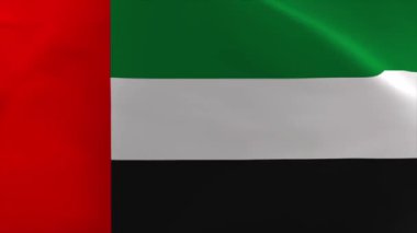 Birleşik Arap Emirlikleri Bayrak Canlandırması 4K Taşıma Duvar Kağıdı Arkaplanı