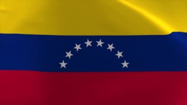Venezuela Dalgalanan Bayrak Animasyonu 4K Taşınan Duvar Kağıdı Arkaplanı